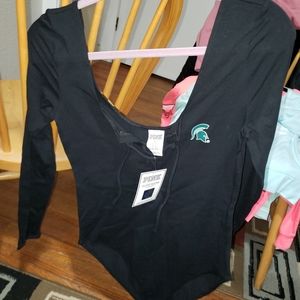 MSU Black Bodysuit